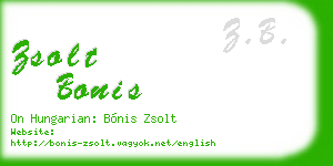 zsolt bonis business card